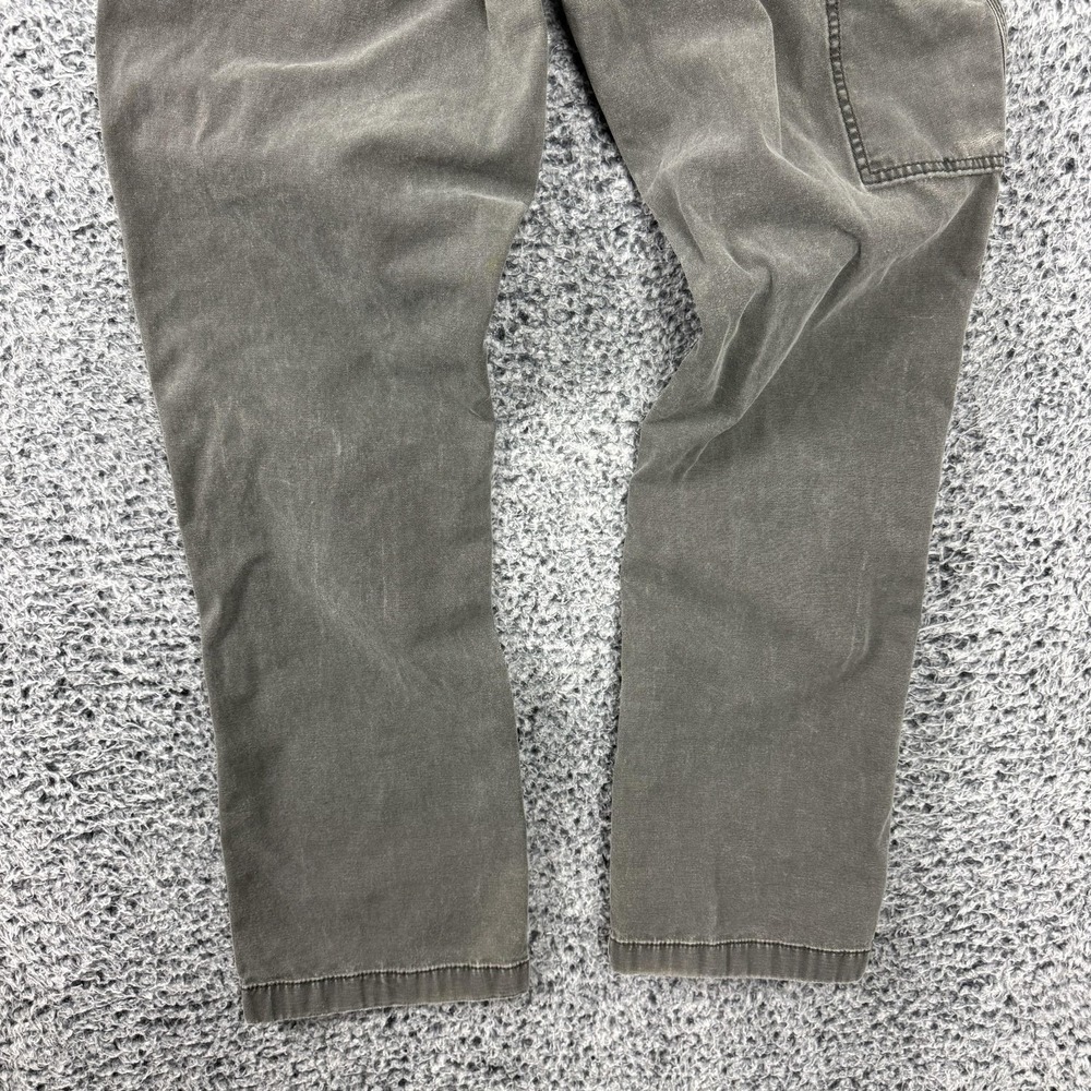 Carhartt Pants Mens 31x34 Gray Relaxed Fit Rugged Flex Canvas Carpenter Workwear - Picture 11 of 16